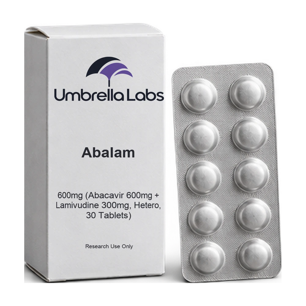 Abalam 600mg (Abacavir 600mg + Lamivudine 300mg, Hetero, 30 Tablets) — Umbrella Labs