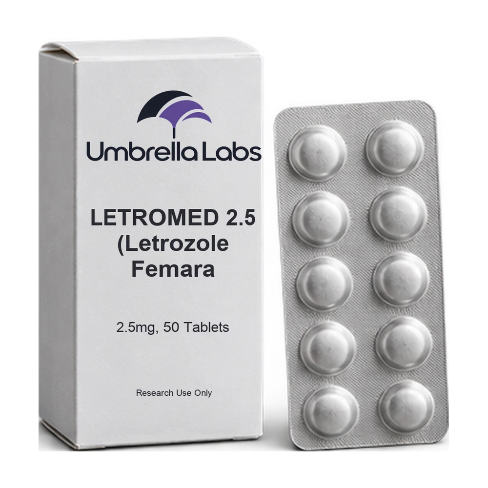 LETROMED 2.5 (Letrozole Femara 2.5mg, 50 Tablets) — Umbrella Labs